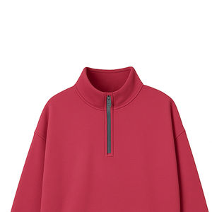 Sudadera con capucha de media cremallera para mujer, de alta calidad, a la moda, manga larga, cómoda, holgada, transpirable, para fitness, otoño, varios colores, al por mayor - Product Image 3