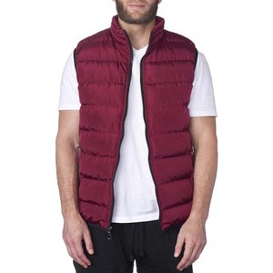 2024 Top Trending High Quality Plain Red Custom Stand Collar Vest Winter Padded <b>Waterproof</b> Polyester High Street <b>Puffer</b> <b>Jackets</b> - Product Image 3