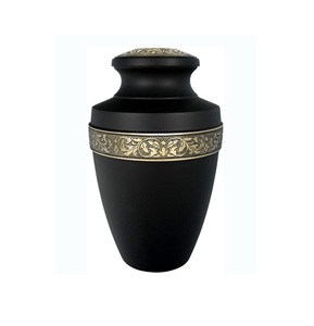 Urna para adultos de latón con diseño de nácar, urna funeraria de latón para cremación de buena calidad, contenedor clásico para cenizas funerarias - Product Image 2