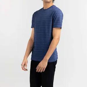 T-shirt de gym pour hommes 90% coton et polyester, logo privé personnalisé, vente en gros de vêtements de fitness vierges unis avec tissu tricoté - Product Image 2