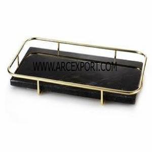 Bandeja de comida decorativa de diseño atractivo, bandeja de comida pulida de cobre de la mejor calidad, venta al por mayor, utensilios de cocina para el hogar, bandeja para servir alimentos - Product Image 2