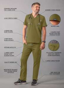 ชุดยูนิฟอร์มสำหรับสตรีชุดพยาบาลสำหรับโรงพยาบาล - Product Image 3