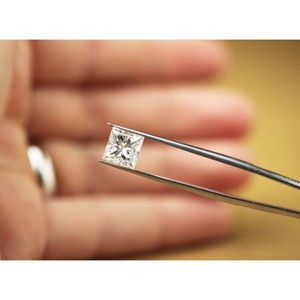 2.75 mm White Princess Cut Lab Grown Diamond Loose Ring GIA Certified Round Shape for Anniversary <b>Jewelry</b> Making - Product Image 1