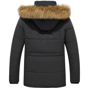Veste d'hiver longue à capuche pour homme tendance 2025, veste en duvet chaude de haute qualité, personnalisée, moelleuse, résistante au froid - Product Image 3