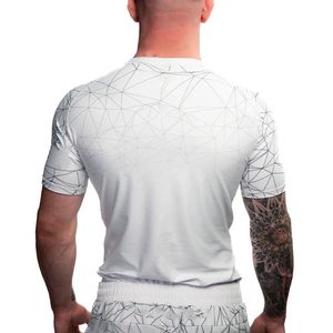 White Sublimation Latest Rash Guard MMA <b>Rashguard</b> Customized Fully Sublimation Short Sleeve Surfing Rash Guards BJJ Rashguards - Product Image 2