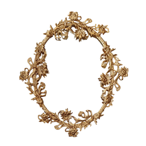 Espejos de Pared Elegantes de Latón y Vidrio con Borde Dorado, Espejo Ovalado de Pared para Decoración del Hogar, Dormitorio y Baño - Product Image 4