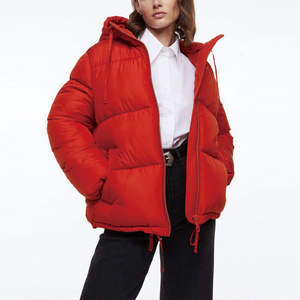 Chaqueta acolchada de lona transpirable de invierno para mujer de alta calidad personalizada al por mayor - Product Image 2