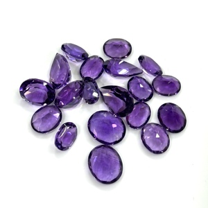 Chất Lượng Hàng Đầu Thạch Anh Tím Tự Nhiên Mặt Đá Quý Hình Bầu Dục Lê Cắt Lỏng Thạch Anh Tím Đá Cho Đồ Trang Sức Làm Bán Buôn Đá Quý Cung Cấp - Product Image 2