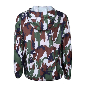 Chaqueta Cortavientos Impermeable Personalizable para Hombre, Cuello Alto, Logotipo Frontal, Grosor Estándar, Construcción Acolchada de Lona - Product Image 2