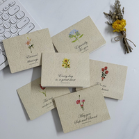 Prêt Stock DIY Cadeau Message Cartes Meilleurs Voeux Vacances Carte de Voeux Emballage Décor Fait de Carton Durable
