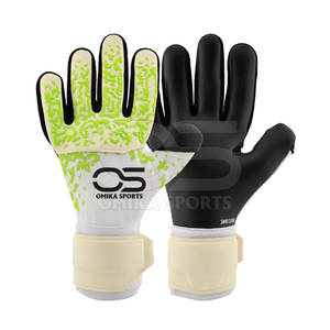 Guantes de Portero Profesionales de Cuero con Agarre Superior al Balón, Tejido Transpirable, Diseño Impermeable, Soporte para los Dedos, para Uso Unisex - Product Image 1