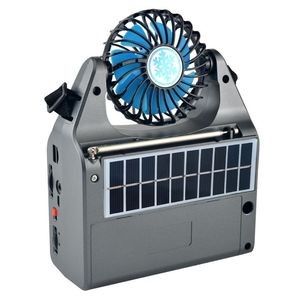 Altoparlante Portatile Multifunzione con Pannello Solare, Ventola di Raffreddamento, Radio e Tracolla FP-128-S-BT-Speaker-Red Rosso - Product Image 2