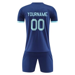 Maillot de football personnalisé de haute qualité 100% polyester, antibactérien, séchage rapide et respirant, ensemble complet d'uniformes pour les équipes - Product Image 6