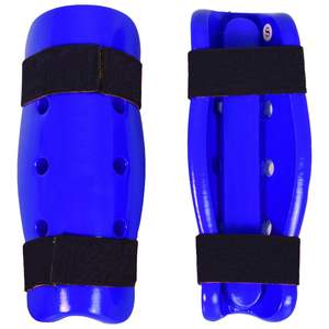 Protège-tibia d'arts martiaux en mousse trempée bleue personnalisé de haute qualité - Product Image 1