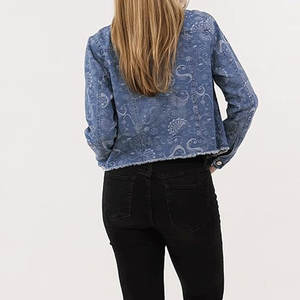 Veste en jean pour femmes, design personnalisé, respirante, légère, manches longues, best-seller - Product Image 4