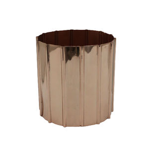 Vente chaude Cuivre Plaqué Aluminium Métal Look Attrayant Intérieur Jardin Décor De Luxe Design Jardinière À La Main En Vrac - Product Image 5