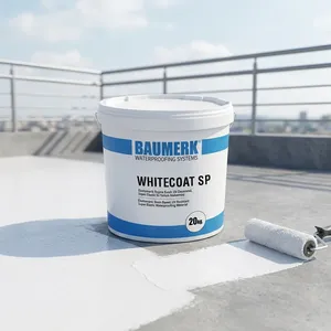 BAUMERK WHITECOAT SP Acrylic Elastomeric Resin Based UV Resistant Super Elastic Eco-Friendly <b>Waterproof</b> Paint <b>Material</b> 5+ Year - Product Image 4