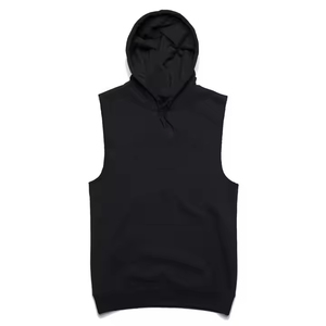 Camiseta sin mangas con capucha para hombre, camiseta sin mangas de gimnasio de talla grande con logotipo personalizado, chaleco con capucha para hombre, ropa de entrenamiento personalizada, camiseta sin mangas de gran tamaño para hombre - Product Image 4