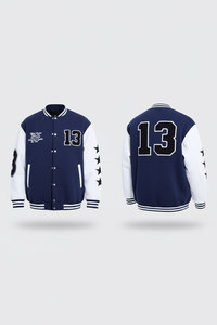 แจ็กเก็ตเบสบอลด้านหน้าสำหรับฤดูหนาวพิมพ์ลายสำหรับทุกเพศเสื้อผ้าแนวสตรีทเสื้อแจ็กเก็ตมหาวิทยาลัยแบบเรียบง่ายเสื้อแจ็คเก็ตแบบมีขาตั้งสำหรับ2024 - Product Image 4