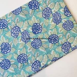 Block Print Cotton Cambric 60X60 Running Fabric Traditional Jaipuri Print Cotton Fabric - Product Image 3