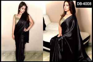 New Embroidered Work Saree Function Wear Designer Fancy Georgette <b>Sarees</b> <b>Women</b> Banarasi Silk Saree With Zari Weaving Work - Product Image 4