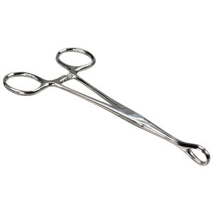 Mini pince de perçage dermique fendue de 6 \ "corps en acier plaçant des piercings de langue de nez en acier inoxydable Pennington Clamp Forester - Product Image 1