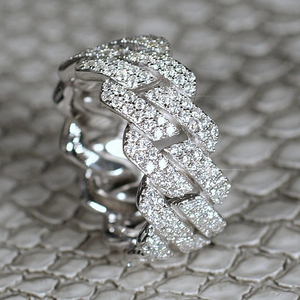 2025 bague en diamant en argent sterling 925 plaqué de luxe Vvs Moissanite bague en diamant pour hommes femmes - Product Image 1