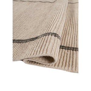 LCA-1531 Ivory <b>Box</b> Hand Knotted Wool Rug Geometric Pattern Living Carpet for Home Rectangle <b>Puzzle</b> Hallway Entryway Carpet Rug - Product Image 2