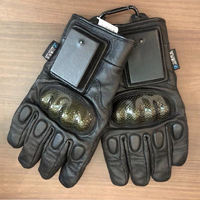 Gants tactiques en cuir Secure Knuckles Impact Safety Duty Heavy Hand Protective Gloves Tactical