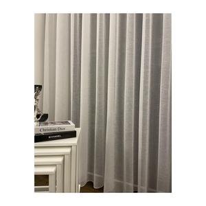 Tulle di lino scintillato-tenda pieghettata bianca-Look di lino-taglie personalizzate-opzioni di cucito