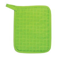 Porte-pot carré en coton biologique avec impression, transfert de chaleur, résistant à la chaleur, de poche, personnalisé, certificat GOTS, 7x9