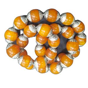 Cuentas de joyería sueltas redondas de ámbar amarillo - Product Image 5