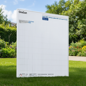 แผงโซลาร์เซลล์แบบโมโนคริสตัลไลน์ PERC ฮาล์ฟเซลล์ OneSun 560N-144M กำลังไฟ 800 วัตต์ กระจกหลังสีขาว มาตรฐาน TUV สำหรับตลาดสหรัฐอเมริกา ขนาด 182 มม. - Product Image 3
