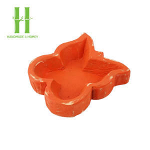 BEST SELLER Porte-bougie en bois, support à bougie en bois d'acacia de qualité supérieure, bol en forme de papillon, article décoratif en provenance du Vietnam - Product Image 5