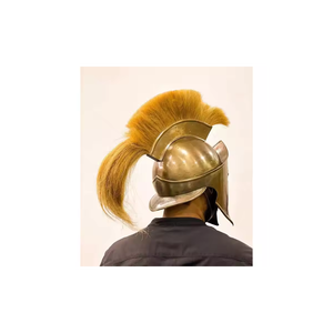 Cool médiéval guerrier romain 300 casque spartiate brillant or visage armure pour Halloween Cosplay Costume caractéristique de sécurité - Product Image 6