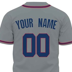 OEM High Quality 100% Polyester Breathable Quick Dry <b>Baseball</b> Jersey Customizable Sublimation Full Button Design Solid Softball - Product Image 6