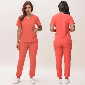 ชุดยูนิฟอร์มนางพยาบาลใหม่2025ชุดวิ่งกางเกงคอวีชุดผ่าตัดชุดหมอฟันชุด S21สำหรับแพทย์โรงพยาบาล - Product Image 6