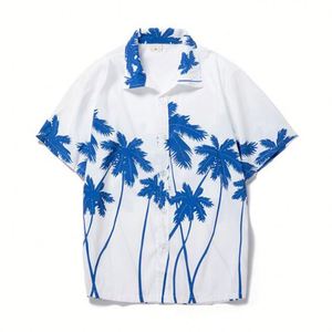 Wholesale <b>Men's</b> <b>Hawaiian</b> <b>Shirts</b> Short-Sleeve V-Neck Printed Beach Casual Single-Button & Breathable with OEM Service - Product Image 2