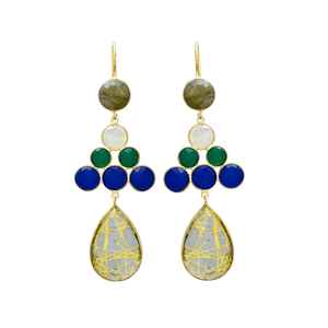 Nouvelle arrivée Golden Rutile Hydro Gemstone Drop boucle d'oreille avec crochet boucle d'oreille - Product Image 1