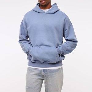 Sweat à capuche en strass personnalisé, sans capuche, lavage à l'acide, sweat à capuche pour homme, logo imprimé à l'écran, molleton lourd, vintage, délavé - Product Image 6