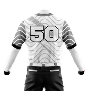Uniforme de béisbol de diseño único hecho en fábrica, uniformes de béisbol impresos con logotipo personalizado para hombres - Product Image 3