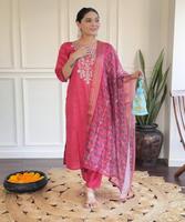 Nuevo y Moderno Traje Salwar Kameez de Diseño Vintage en Blanco y Amarillo para Mujer, 3 Piezas, Estilo Indio-Pakistaní, de Algodón, Largo hasta el Suelo, de Secado Rápido