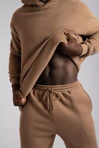 Costumes deux pièces de haute qualité avec logo personnalisé Survêtement uni de couleur unie Ensembles de survêtements pour hommes Ensemble de vêtements pour femmes - Product Image 2