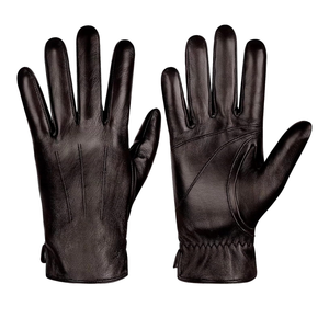 Guantes de cuero a prueba de frío para invierno Función de pantalla táctil Guantes de cuero personalizados para exteriores a prueba de viento - Product Image 1