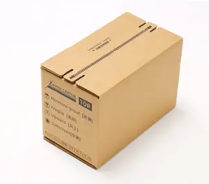 Custom Logo Eco-friendly Self Sealing Carton Shipping Box with Zipper Self Stick Foldable Corrugated Packaging Box