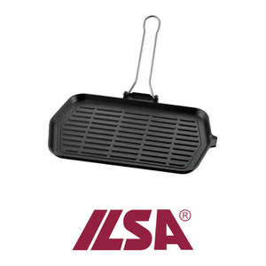 Ilsa Bistecchiera Ghisa Smaltata Andled Pieghevole 36 x 28 cm Hotel Catering Supplies Wholesale - Product Image 4