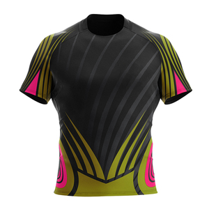 Dernier maillot de rugby personnalisé Maillot avec logo transféré à chaud et design Maillot de rugby coloré pas cher avec technique de sublimation - Product Image 6