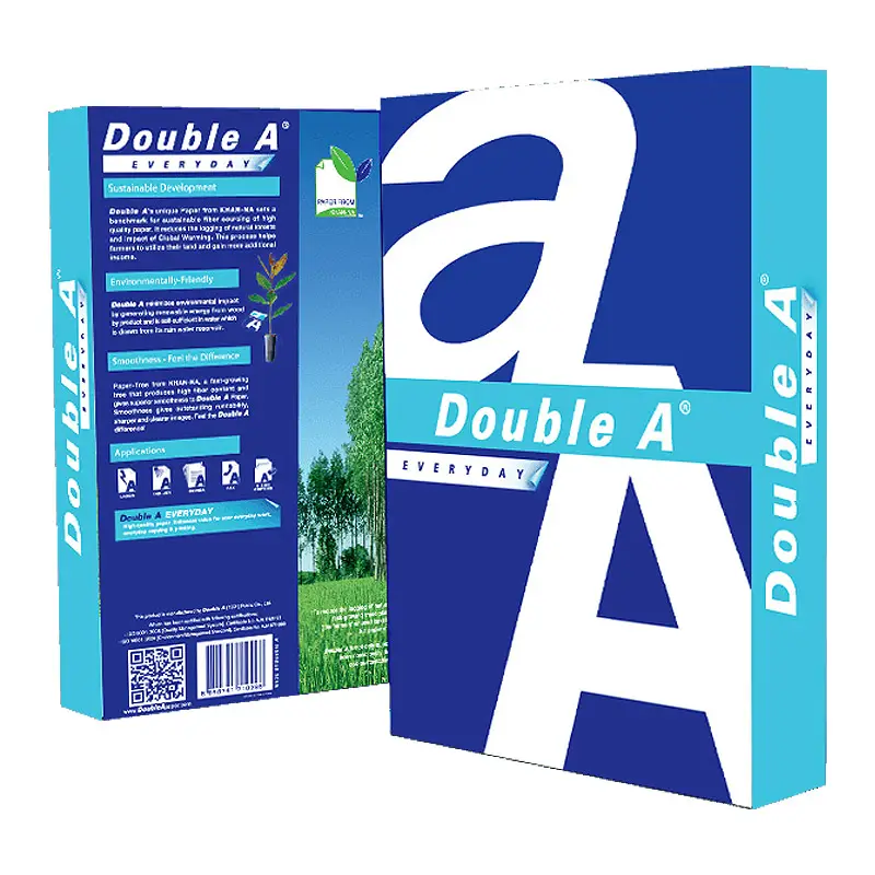 100% A4 Copy Paper 80Gsm Double A white office printing paper Cheap Office A4 Size Printing paper Double A