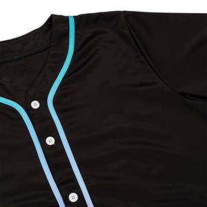 Camiseta de béisbol negra OEM, camisetas de manga corta para entrenamiento deportivo Unisex, uniforme de béisbol de gran calidad - Product Image 3