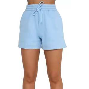 Pantalones cortos de moda personalizados al por mayor para mujer, pantalones cortos informales de algodón puro para gimnasio para mujer - Product Image 2